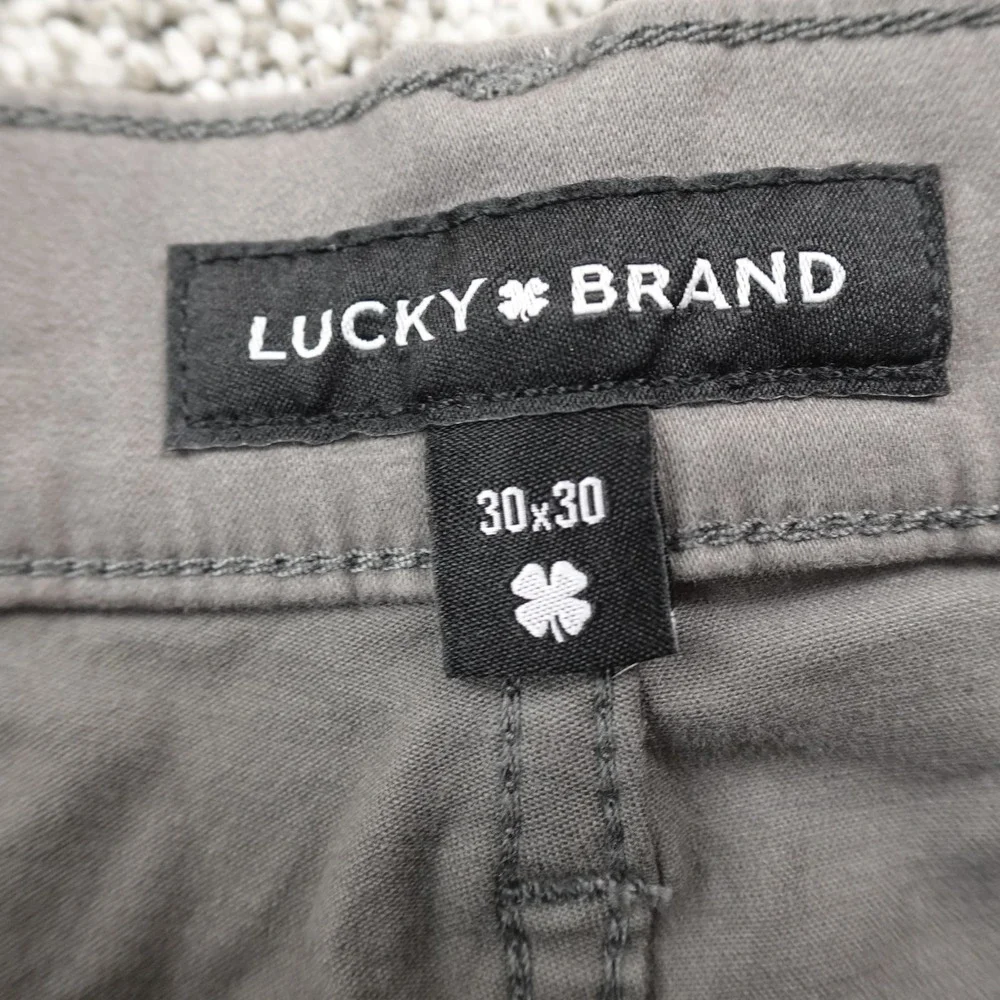 NEW Lucky Brand Jeans Mens‎ 30X30 Gray Denim Pants 223 Straight Stretch Preppy